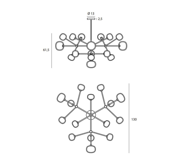 Nabila 552 16 corrado dotti plafonnier ceiling light  tooy 556 16 c2 c48 smoke  design signed nedgis 122990 product