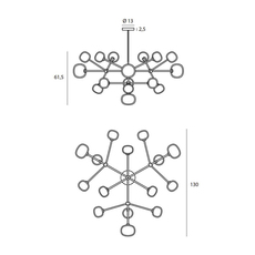 Nabila 552 16 corrado dotti plafonnier ceiling light  tooy 556 16 c2 c48 smoke  design signed nedgis 122990 thumb