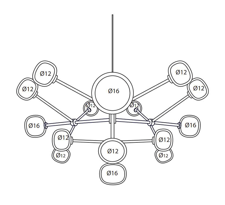 Nabila 552 16 corrado dotti plafonnier ceiling light  tooy 556 16 c2 c48 smoke  design signed nedgis 122991 product