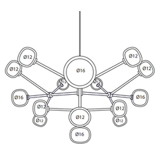 Nabila 552 16 corrado dotti plafonnier ceiling light  tooy 556 16 c2 c48 smoke  design signed nedgis 122991 thumb