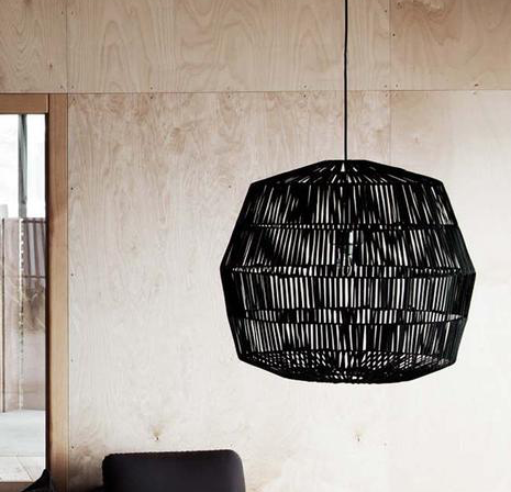 【3個】KSIHIMA PENDANT LIGHT GEM-6961 Black Pendant light, Nama 4, black, Ø69cm, H72cm - Ay Illuminate