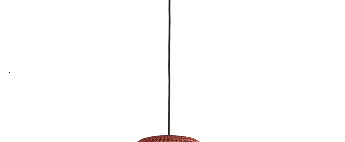 Suspension nans s 31 rouge ip54 led dim 2700k 1450 lm o31 5cm h30 7cm bover normal