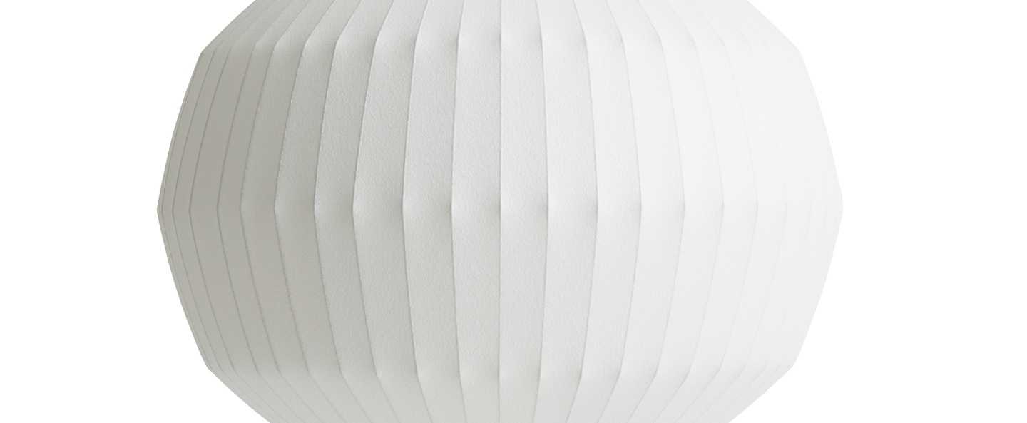 Suspension nelson angled sphere bubble m blanc casse o49 5cm h38 5cm hay normal