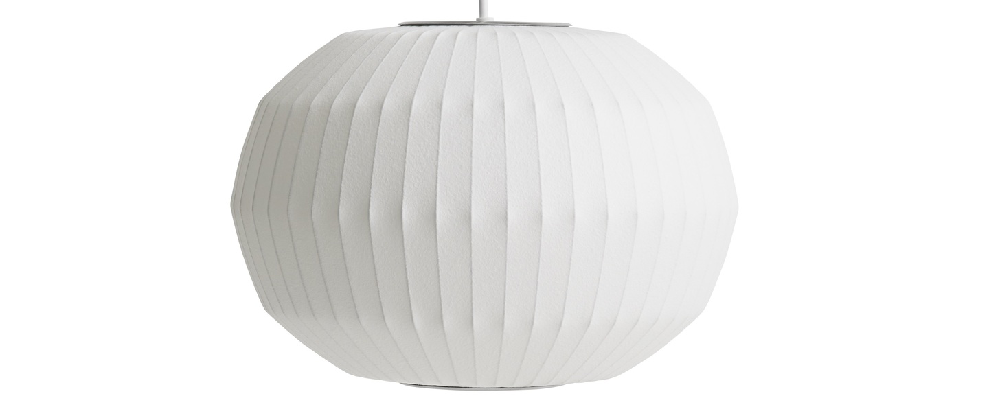 Suspension nelson angled sphere bubble s blanc casse l36cm h24cm hay normal