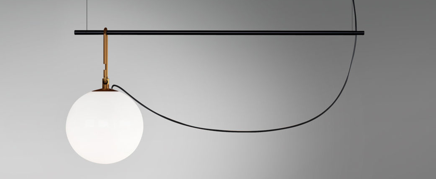 banner-image Suspension nh s1 blanc laiton noir l58cm h40 3cm artemide normal
