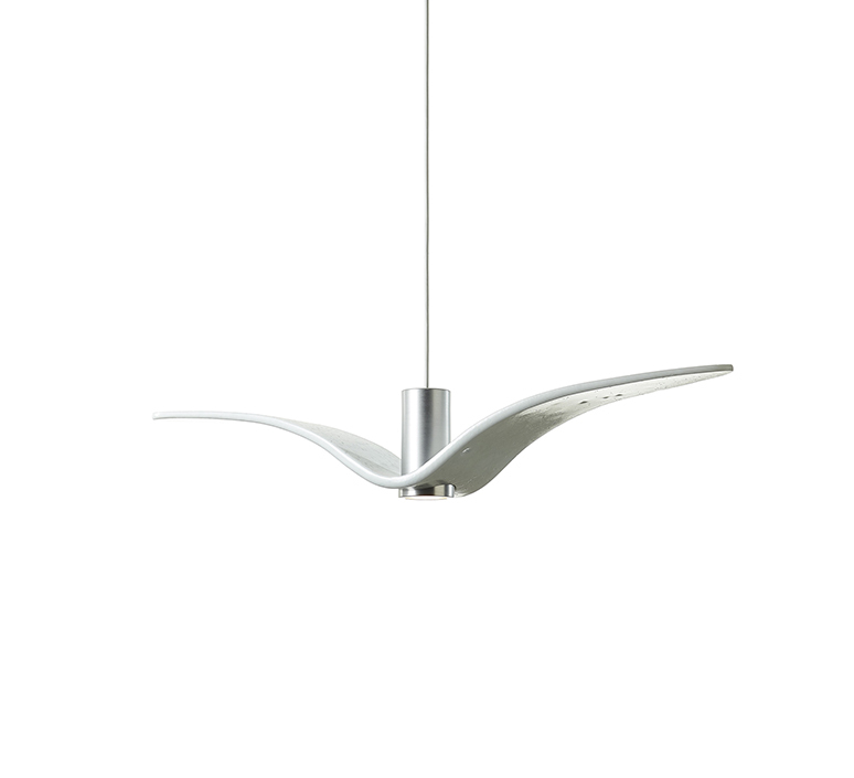 Nights birds pc1111 boris klimek suspension pendant light  brokis night birds pendent exterior pc1111 opalcgc772 silverccs1917 whitececl2757  design signed nedgis 129686 product