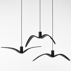 Nights birds pc1112 boris klimek suspension pendant light  brokis night birds pendent exterior pc1112 smokegreycgc882 blackccs1948 blackcecl2758  design signed nedgis 129678 thumb