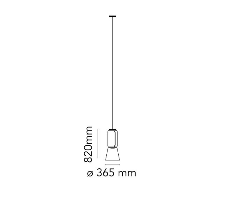 Noctambule 1 cylindre bas cone  konstantin grcic suspension pendant light  flos f0268000  design signed nedgis 110432 product