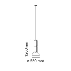 Noctambule 2 cylindres bas coupole  konstantin grcic suspension pendant light  flos f0273000  design signed nedgis 110389 thumb