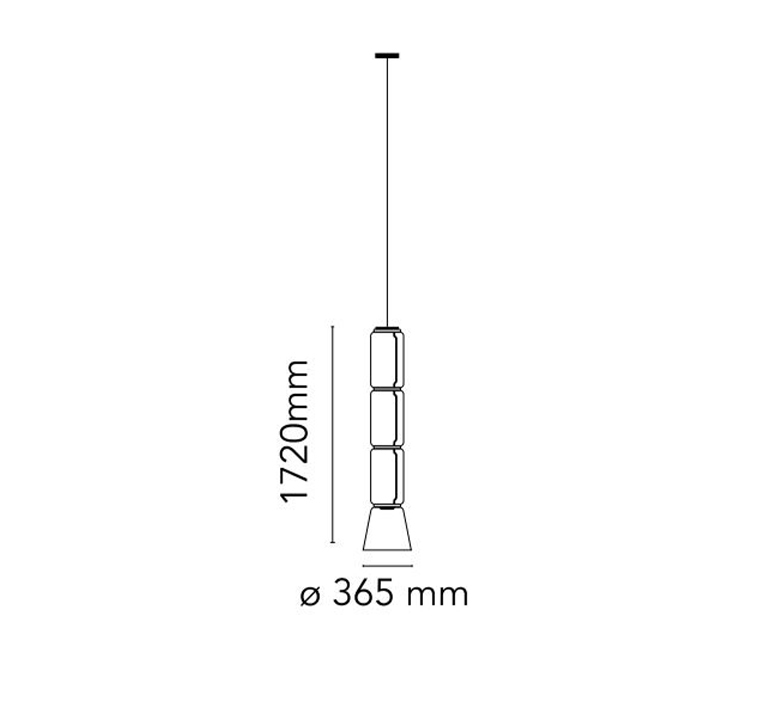 Noctambule 3 cylindres bas cone  konstantin grcic suspension pendant light  flos f0271000  design signed nedgis 110461 product