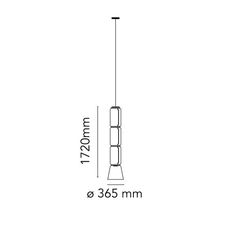 Noctambule 3 cylindres bas cone  konstantin grcic suspension pendant light  flos f0271000  design signed nedgis 110461 thumb