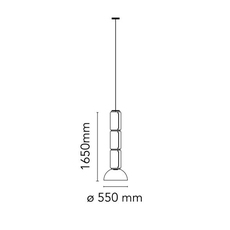 Noctambule 3 cylindres bas coupole  konstantin grcic suspension pendant light  flos f0274000  design signed nedgis 110403 thumb