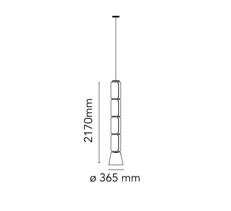 Noctambule 4 cylindres bas cone  konstantin grcic suspension pendant light  flos f0272000  design signed nedgis 110476 product