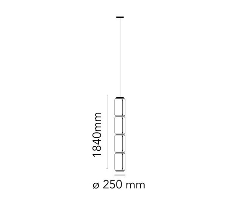 Noctambule 4 cylindres bas  konstantin grcic suspension pendant light  flos f0277000  design signed nedgis 110507 product