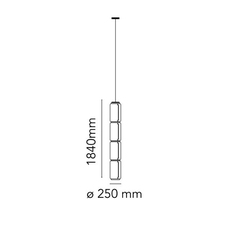 Noctambule 4 cylindres bas  konstantin grcic suspension pendant light  flos f0277000  design signed nedgis 110507 thumb