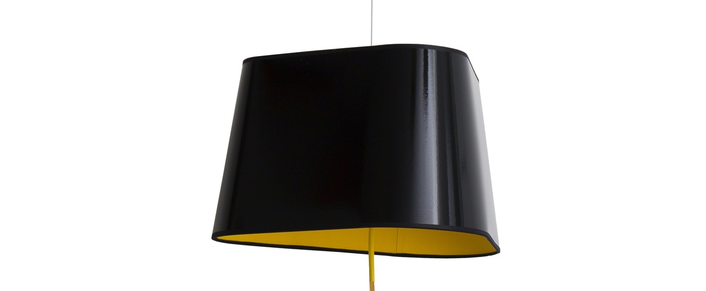 banner-image Suspension nomade grand nuage noir jaune o43cm designheure normal