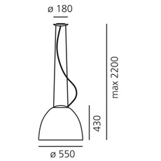 Nur ernesto gismondi suspension pendant light  artemide a240600  design signed 61306 thumb