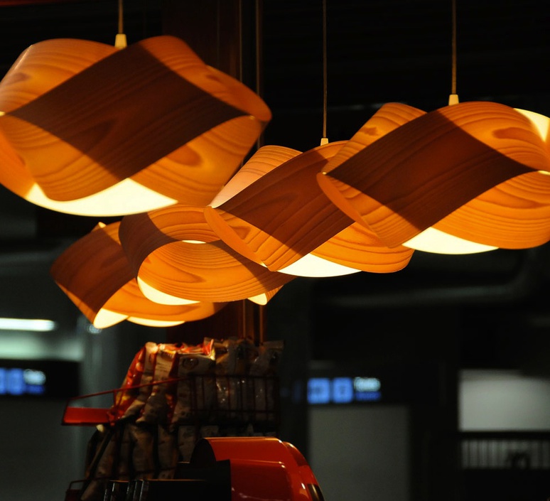 Nut s ray power suspension pendant light  lzf nut s 25 orange  design signed 30314 product