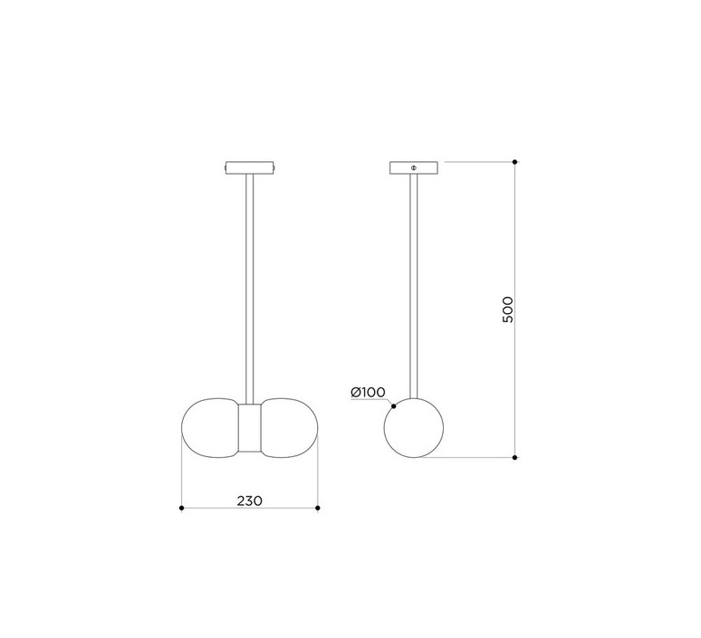 Nuvol double long  suspension  contain nuv 114 blackened brass matte glass  design signed nedgis 203559 product