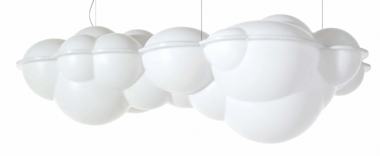 Suspension nuvola blanc led 2700k 13000lm l154cm h56cm nemo lighting normal