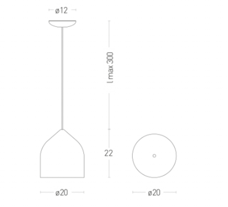 Odile s paolo cappello suspension pendant light  lumen center italia odis126  design signed 52617 product