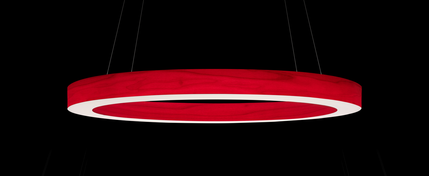 Suspension oh line s rouge led 3000k 2057lm o60cm h5cm lzf normal