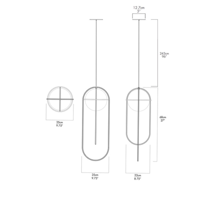 Orbit lukas peet suspension pendant light  andlight orb p wh 230  design signed nedgis 100511 product