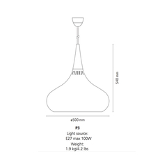 Orient johannes hammerborg suspension pendant light  nemo lighting 34192808  design signed nedgis 66370 thumb