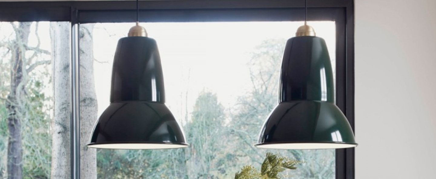 banner-image Suspension original 1227 giant brass vert fonce h58cm anglepoise normal