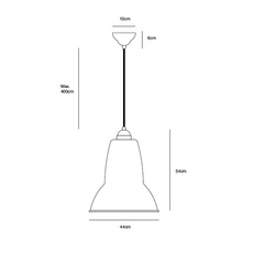 Original 1227 giant george carwardine suspension pendant light  anglepoise 31858  design signed 54968 thumb