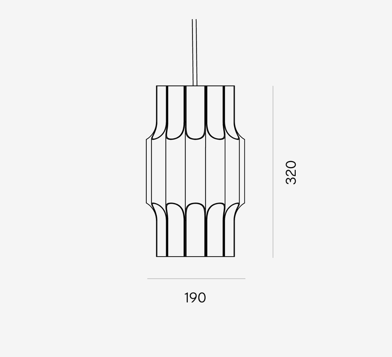 Pan 190 bent suspension pendant light  lyfa 131019009  design signed nedgis 131251 product