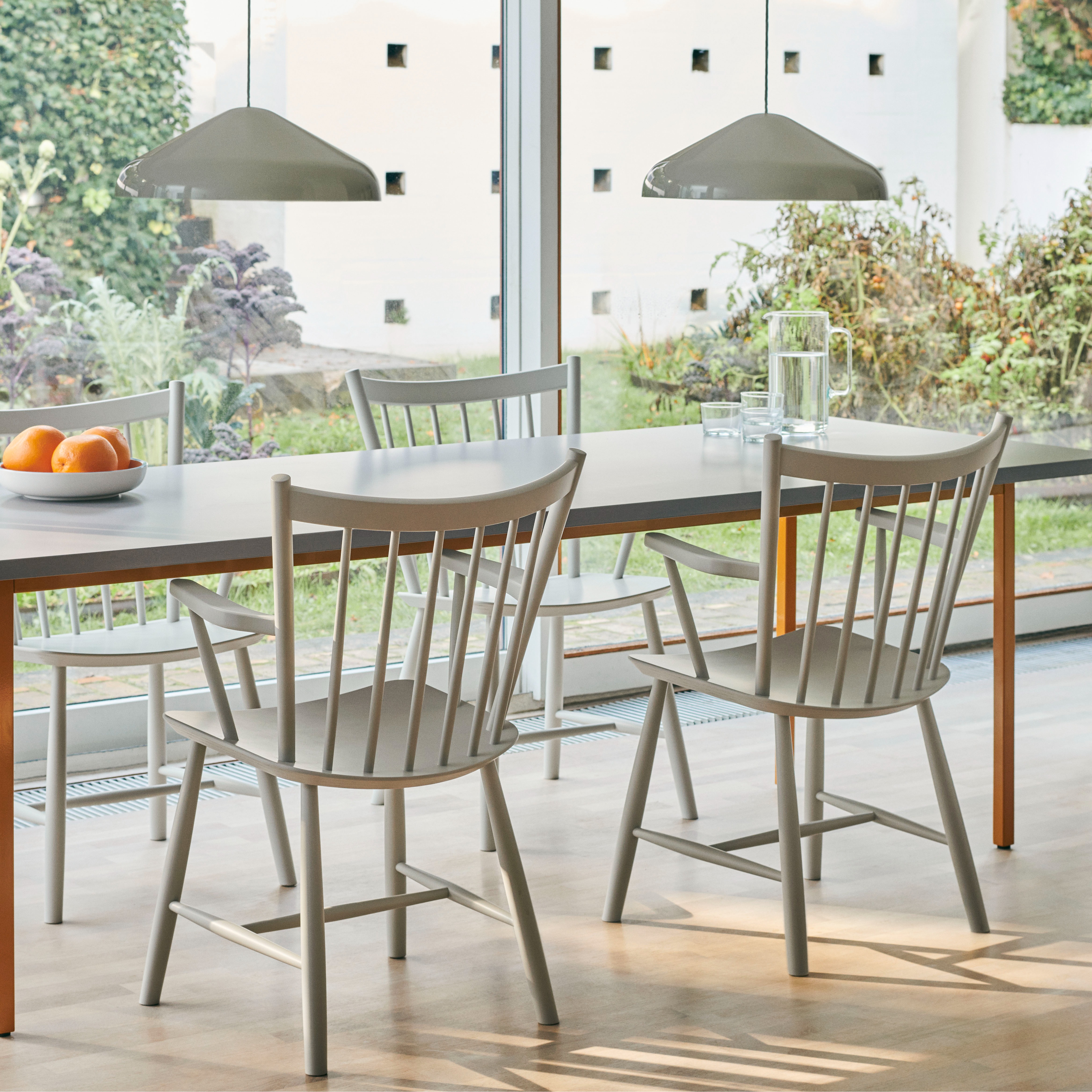 Hanging lamp, Pao Steel 470, light grey, Ø47cm, H16,25cm - HAY