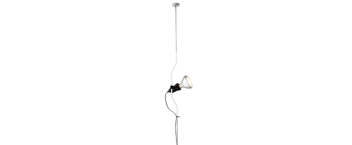 Suspension parentesi dimmer blanc o11cm h400cm flos normal