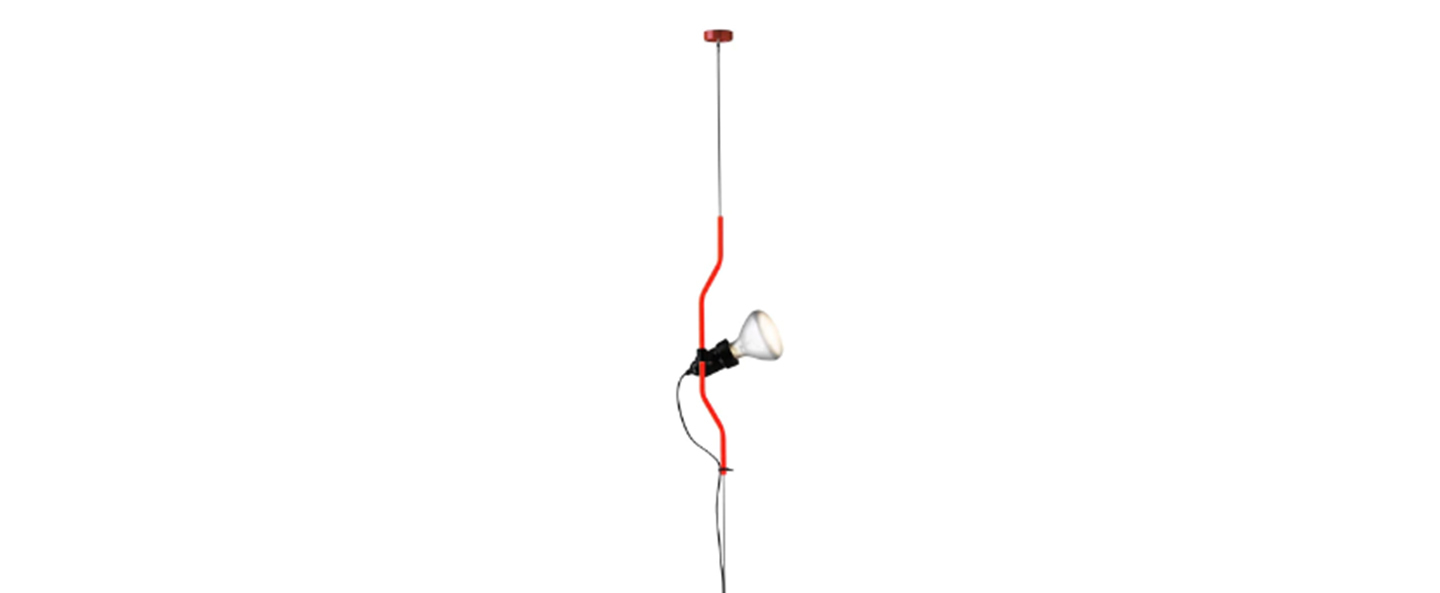 Suspension parentesi rouge o11cm h400cm flos normal