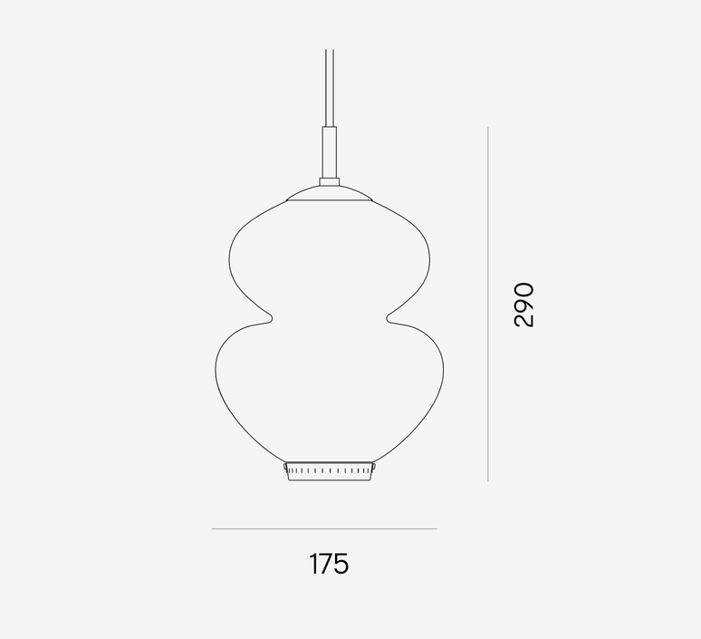 Peanut 175 bent suspension pendant light  lyfa 151017511  design signed nedgis 131660 product