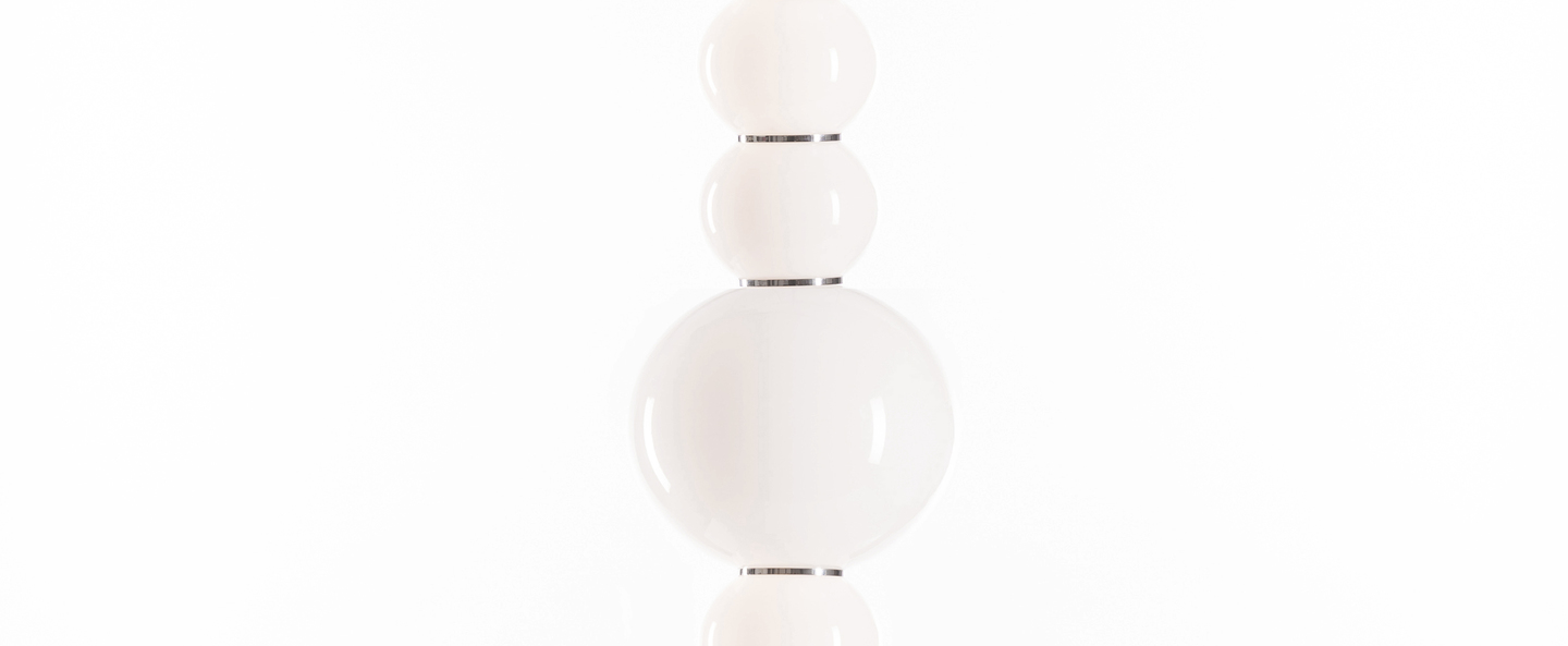 banner-image Suspension pearls double c chrome led o18cm h67cm formagenda normal