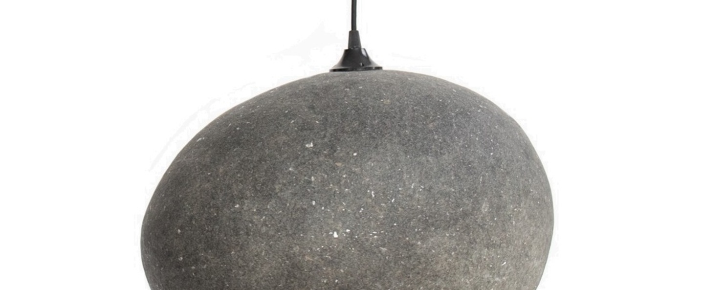 Suspension pebble large gris l45cm h36cm ay illuminate normal