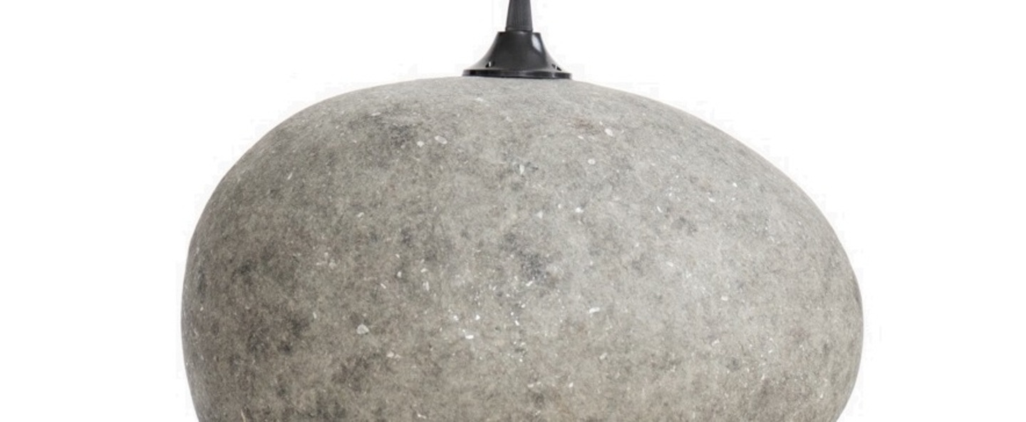 Suspension pebble medium gris l36cm h27cm ay illuminate normal