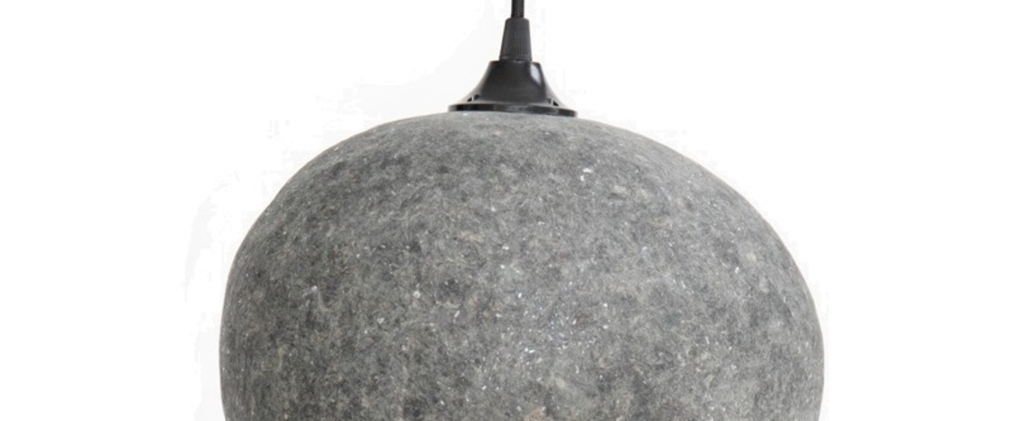 Suspension pebble small gris l27cm h21cm ay illuminate normal