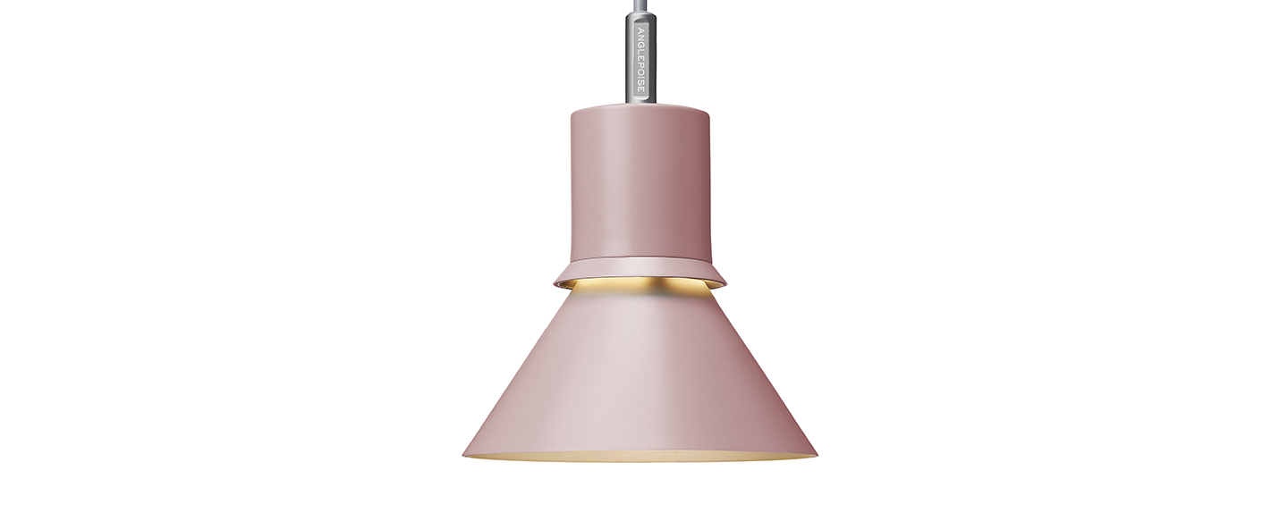 Suspension pendant light type 80 rose pink o14 5cm h20 6cm anglepoise normal