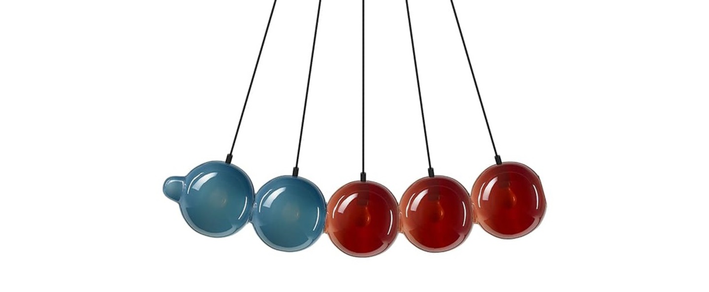 banner-image Suspension pendulum 5 bleu rouge l97cm h24cm bomma normal