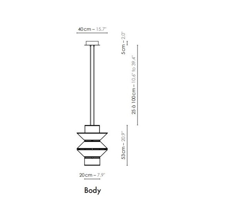 Petit tower studio designheure suspension pendant light  designheure s53ptbbn  design signed nedgis 163384 product