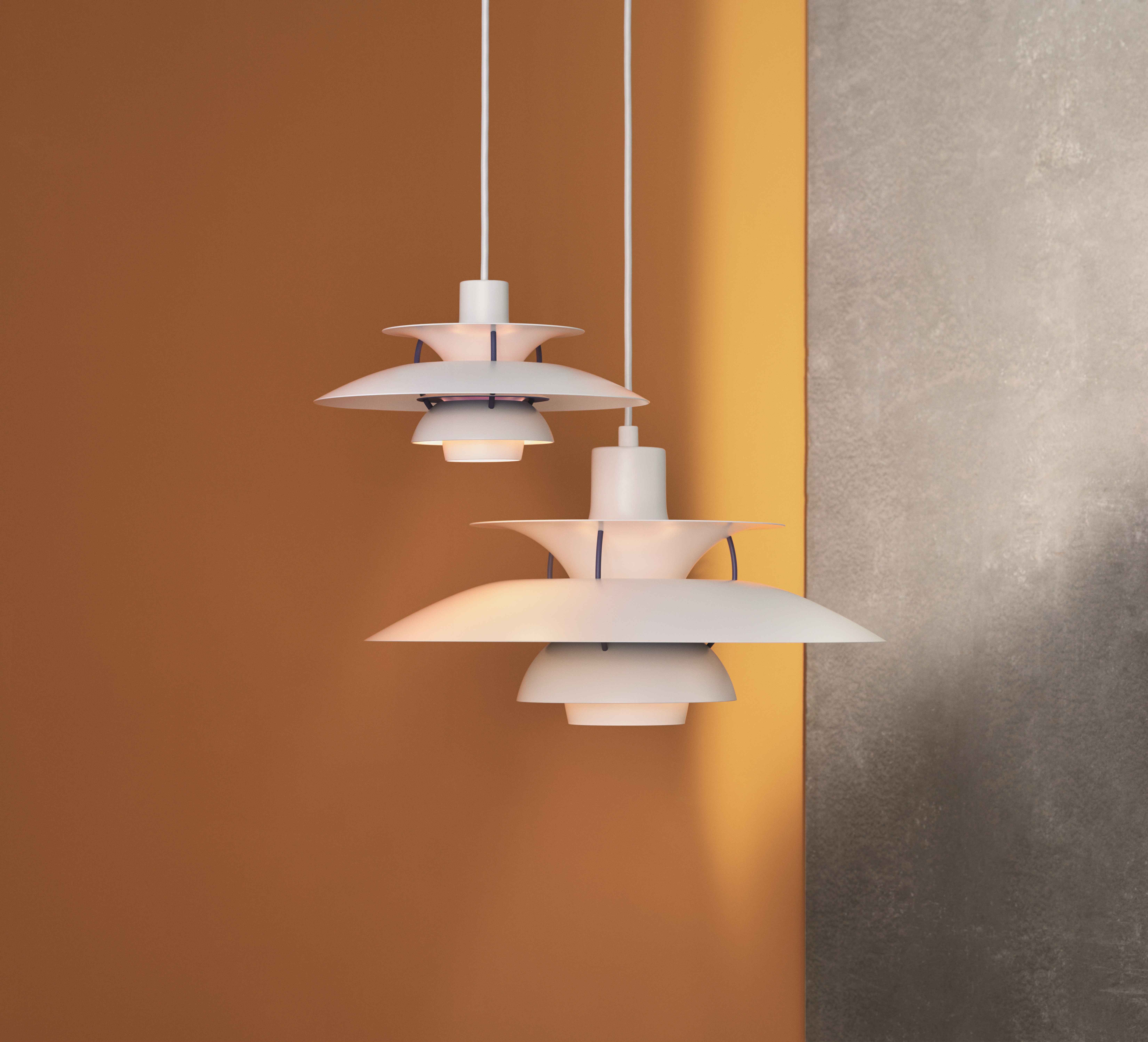 Hanging lamp, PH 5 Mini, white classic, Ø30cm, H16,3cm - Louis