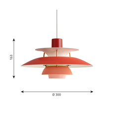 Ph5 mini poul henningsen suspension pendant light  louis poulsen 5741095104  design signed 205253 thumb