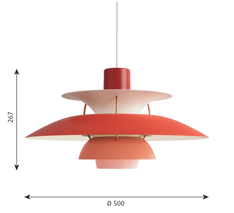 Ph5 poul henningsen suspension pendant light  louis poulsen 5741099825  design signed 48960 product