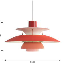 Ph5 poul henningsen suspension pendant light  louis poulsen 5741099825  design signed 48960 thumb