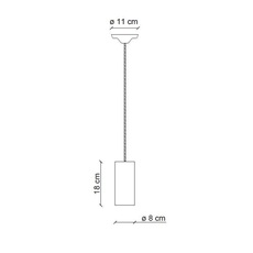 Pi cilindro giorgio biscaro suspension pendant light  ferroluce c2501 roc  design signed nedgis 163390 thumb