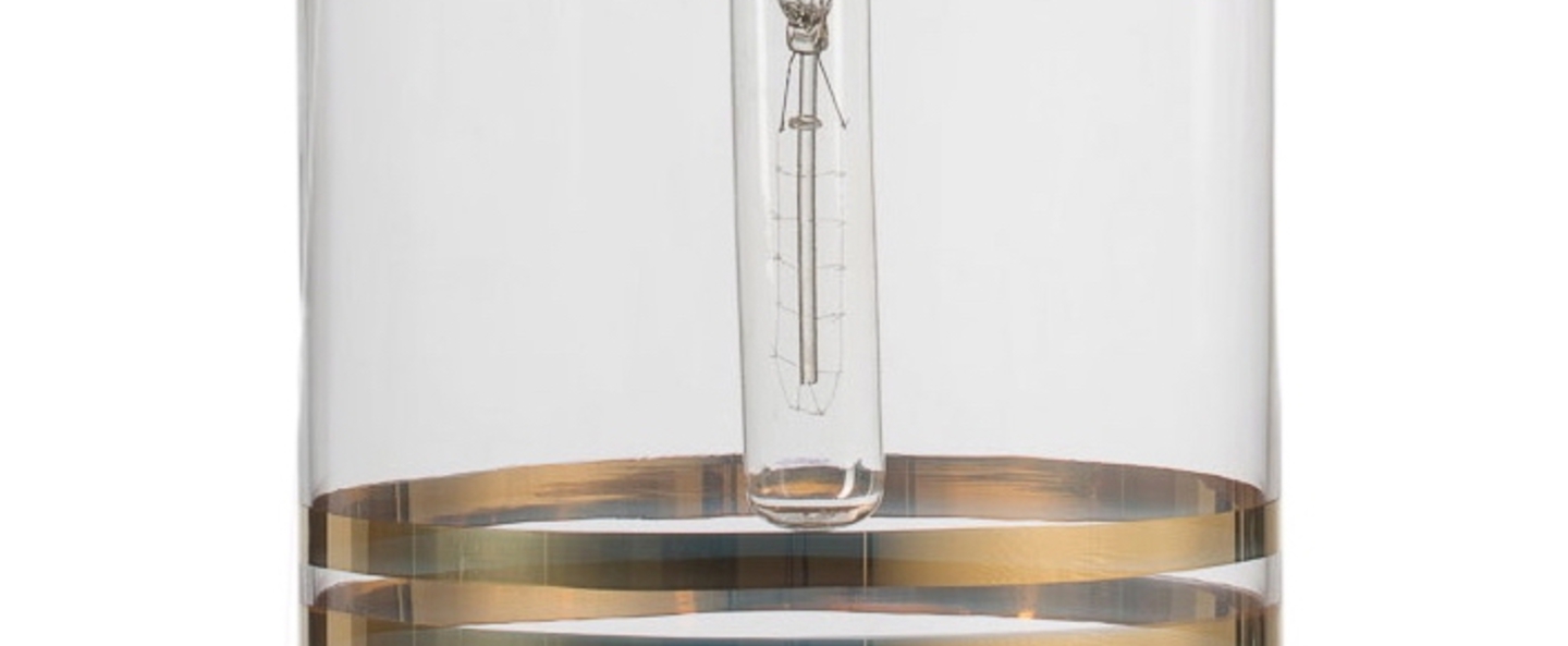 Suspension pillar transparent or o19cm h32cm ebb and flow normal