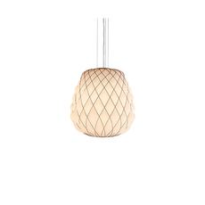 Pinecone paola navone suspension pendant light  fontana arte 4363bi blanc chrome  design signed nedgis 65714 thumb