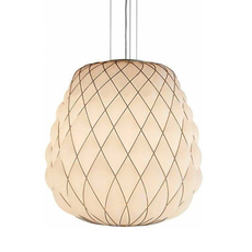 Pinecone paola navone suspension pendant light  fontana arte 4339bi blanc chrome  design signed nedgis 65704 thumb